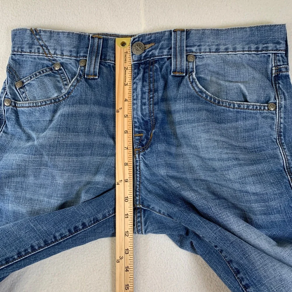 Rock &‎ Republic Men's Neil Straight Leg Denim Jeans Light Wash Blue Size 34x30